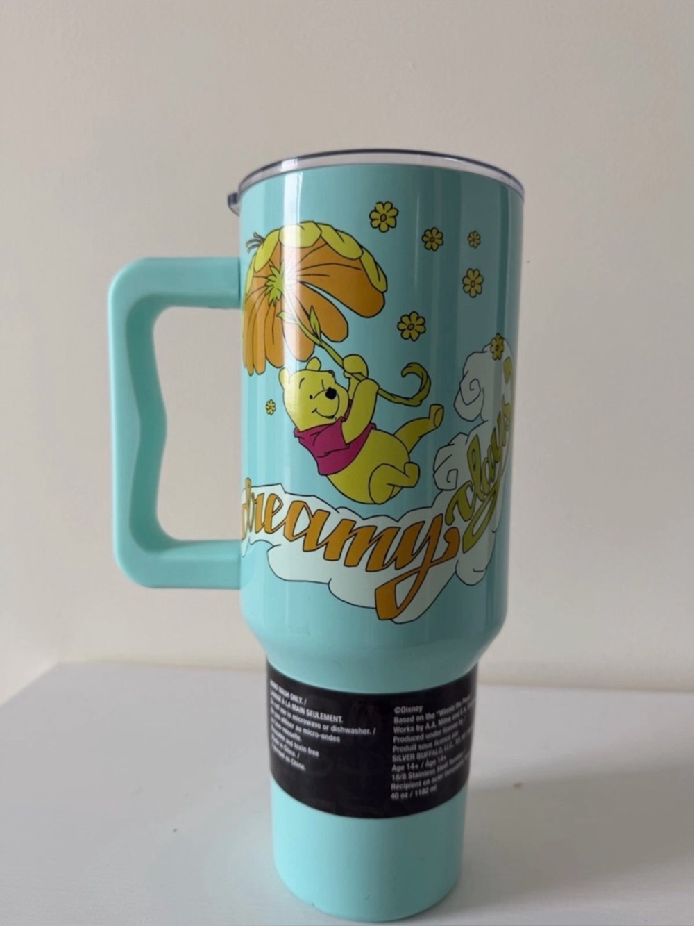 Disney Winnie The Pooh "Dreamy Days" Stainless Steel Tumbler | Holds 40 Ounces